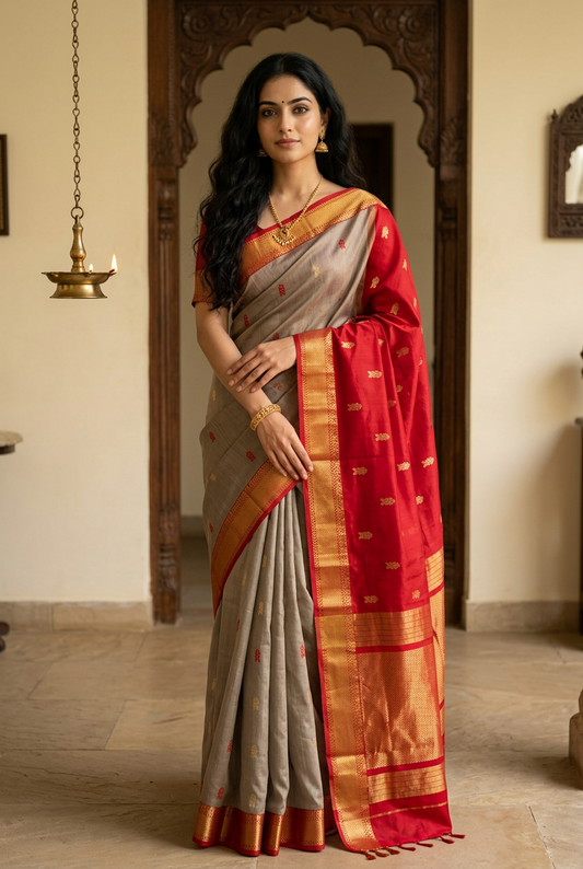 Cotton Silk Maheshwari
