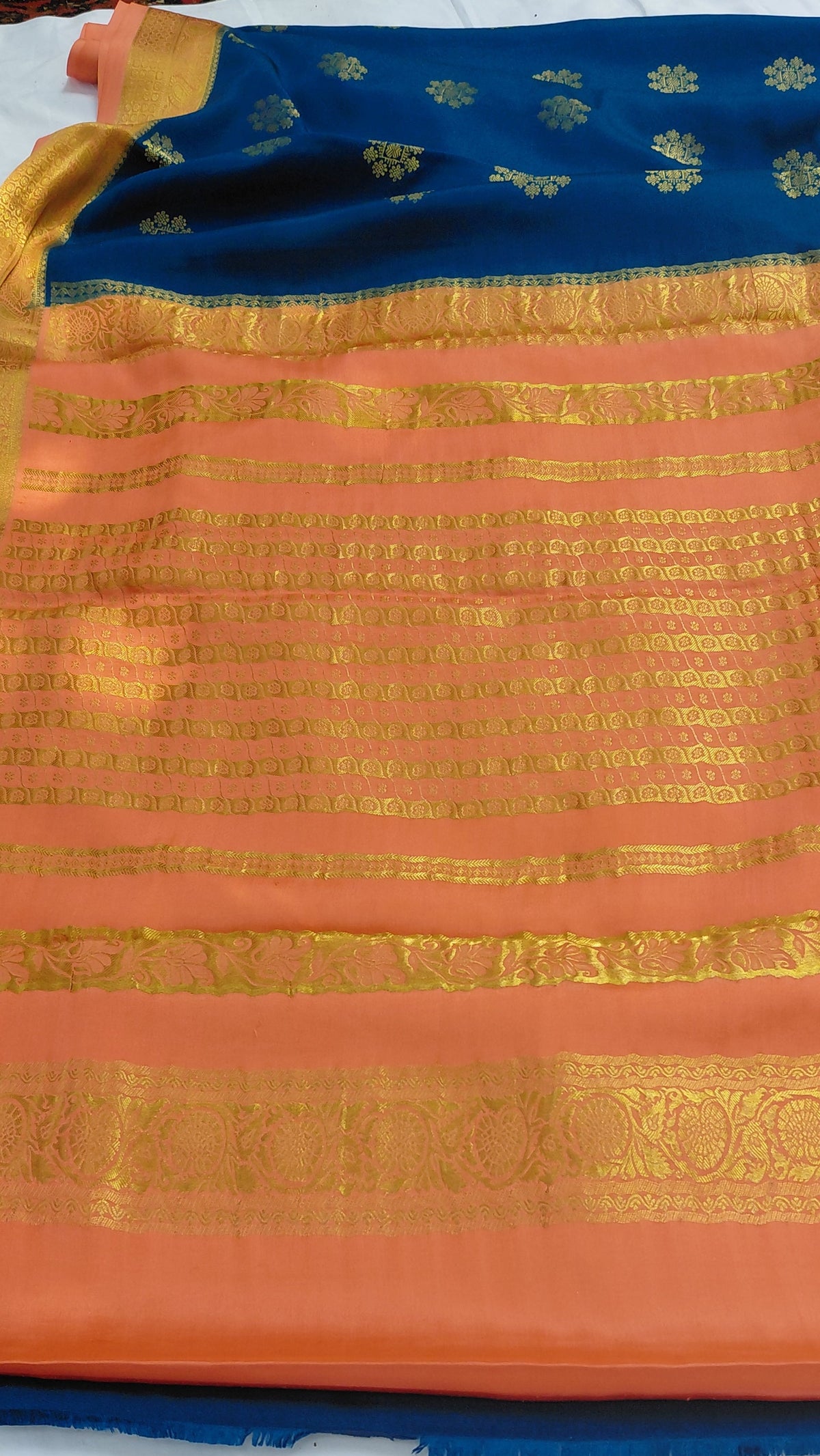Pure Crepe Rangoli Butta 130 GSM