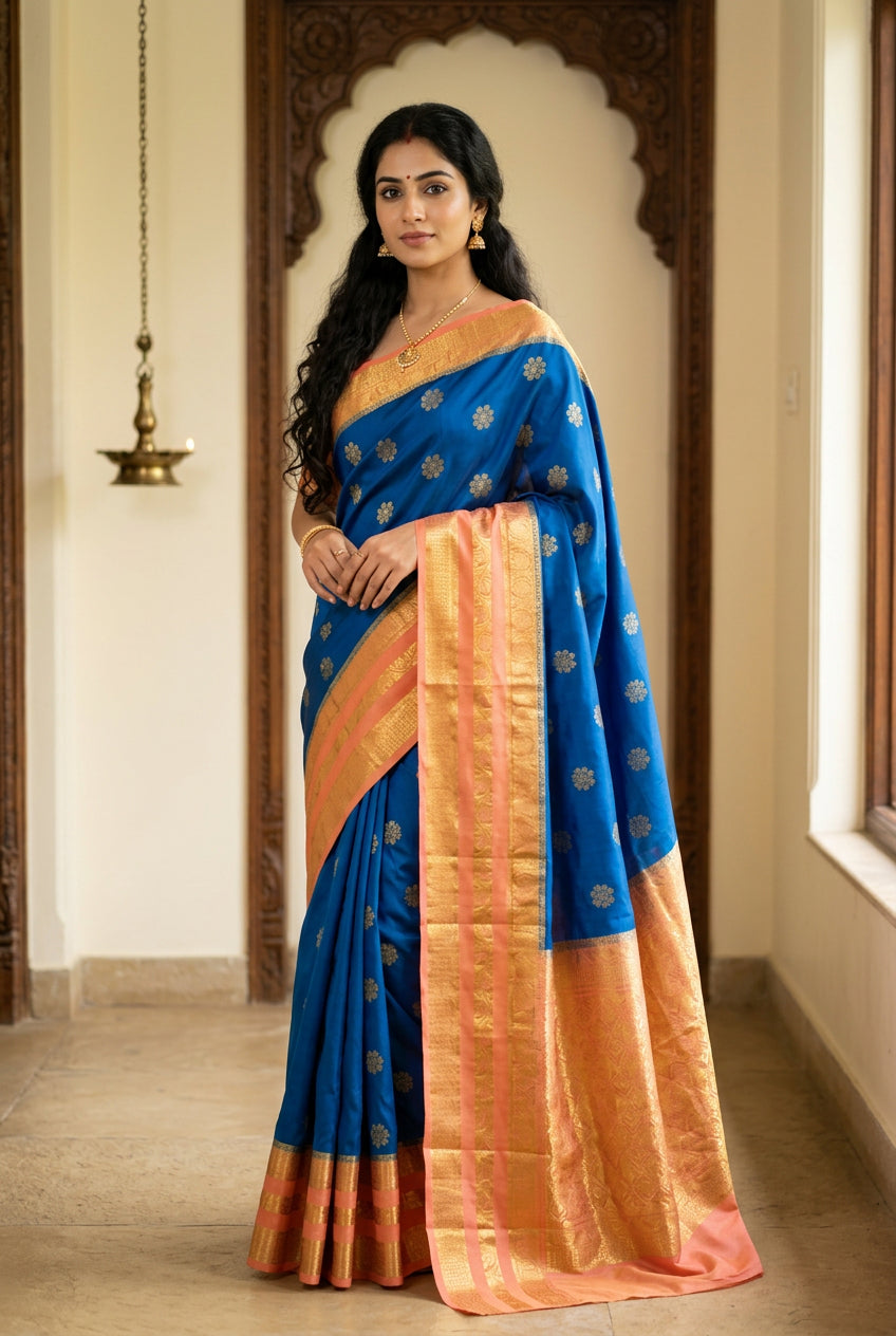 Pure Crepe Rangoli Butta 130 GSM