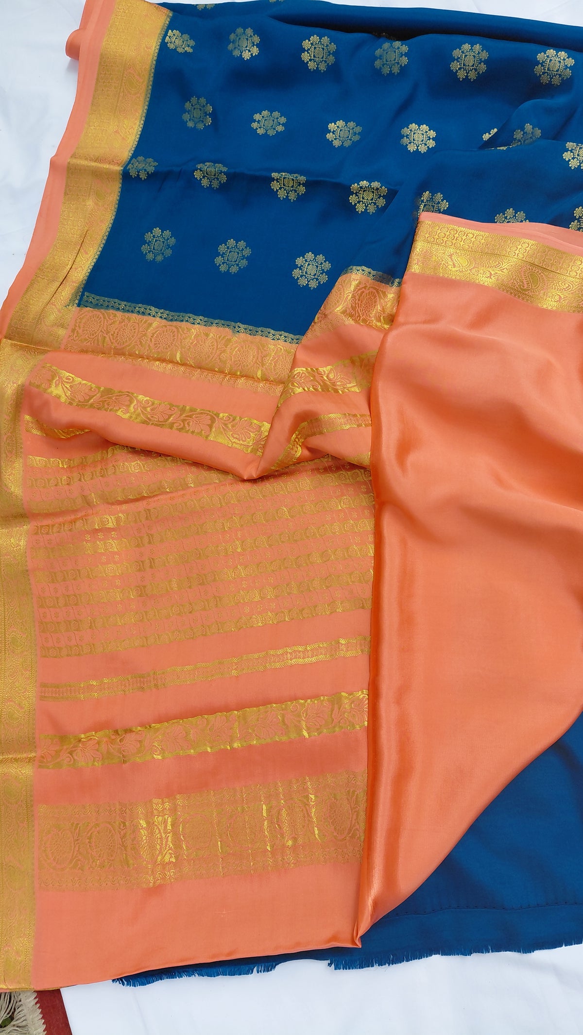 Pure Crepe Rangoli Butta 130 GSM