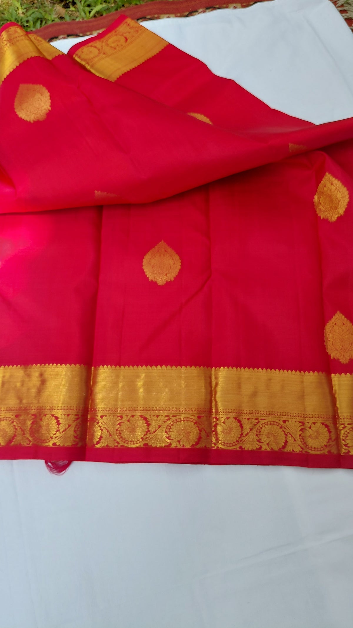 Pure Silk Kanjivaram Heavy Handmade