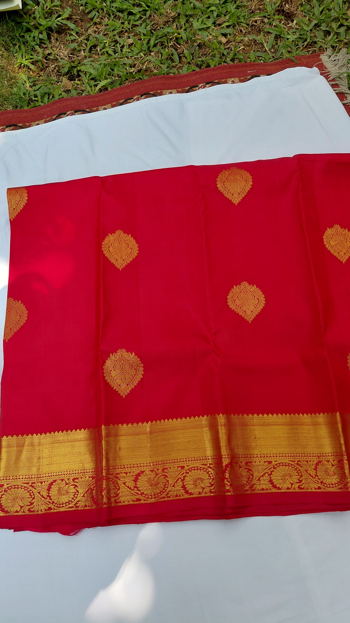 Pure Silk Kanjivaram Heavy Handmade