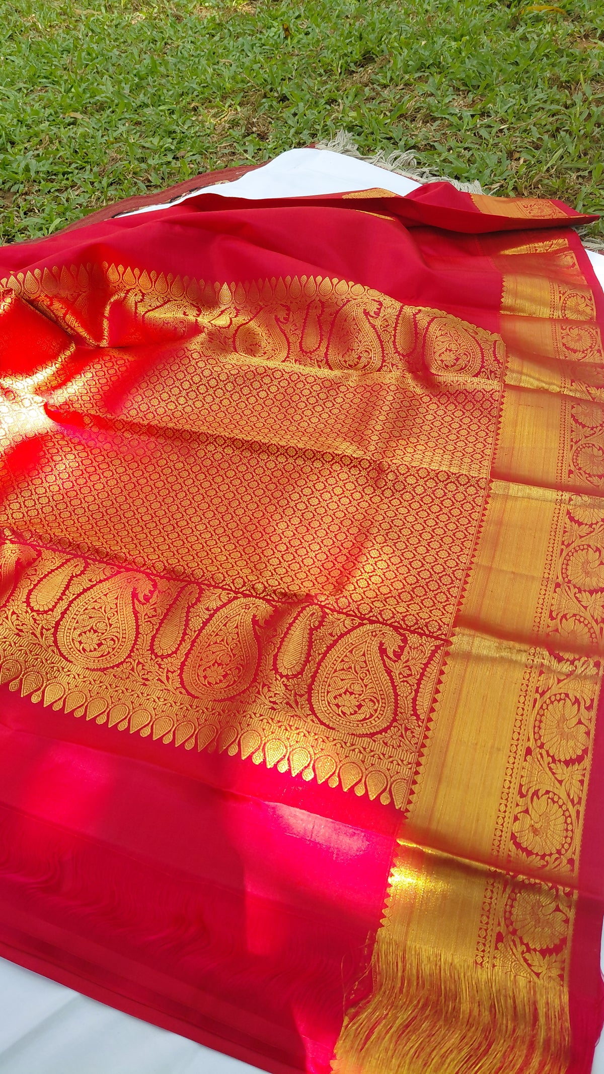 Pure Silk Kanjivaram Heavy Handmade