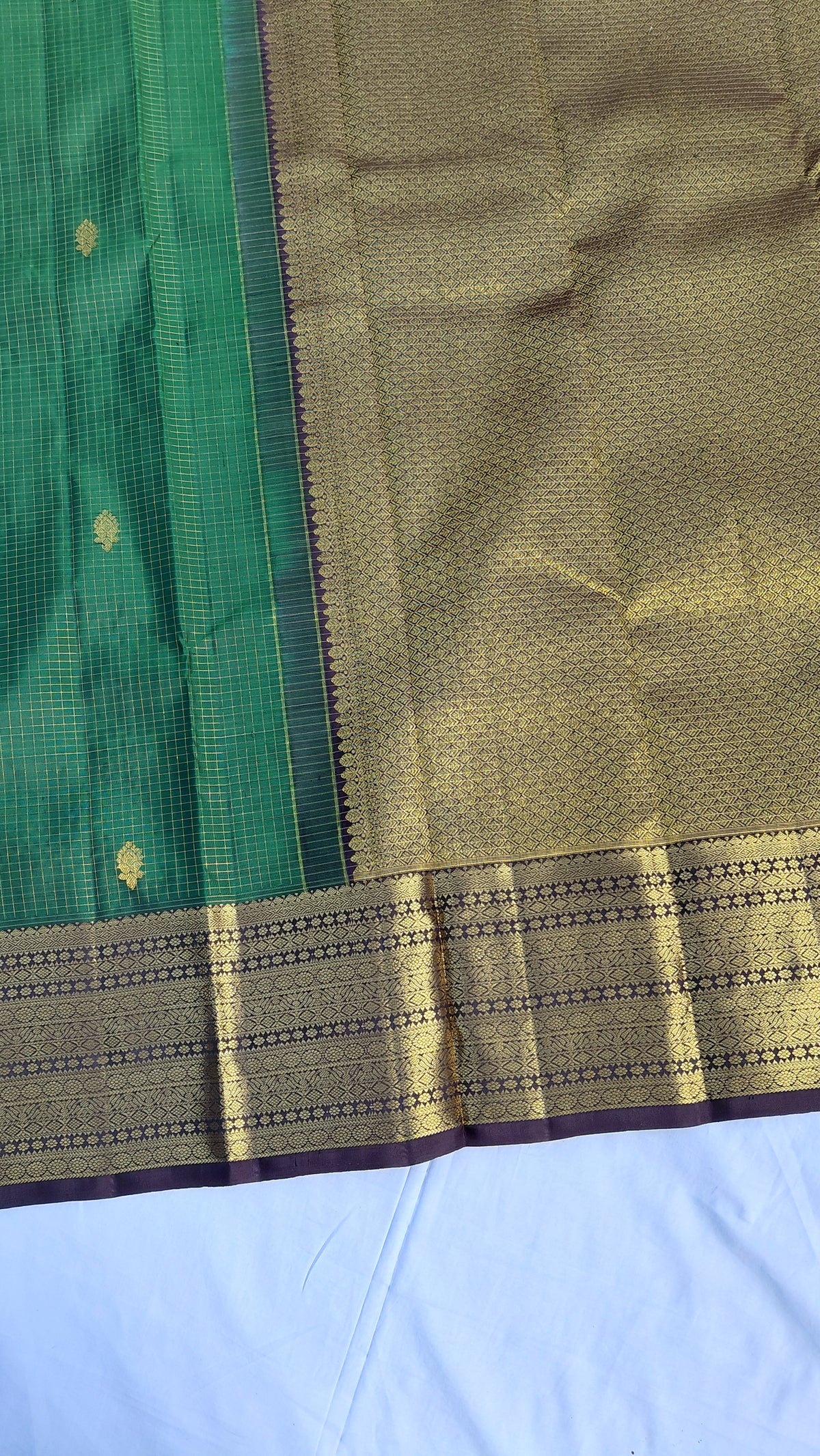 Pure Silk Kanjivaram Heavy Handmade