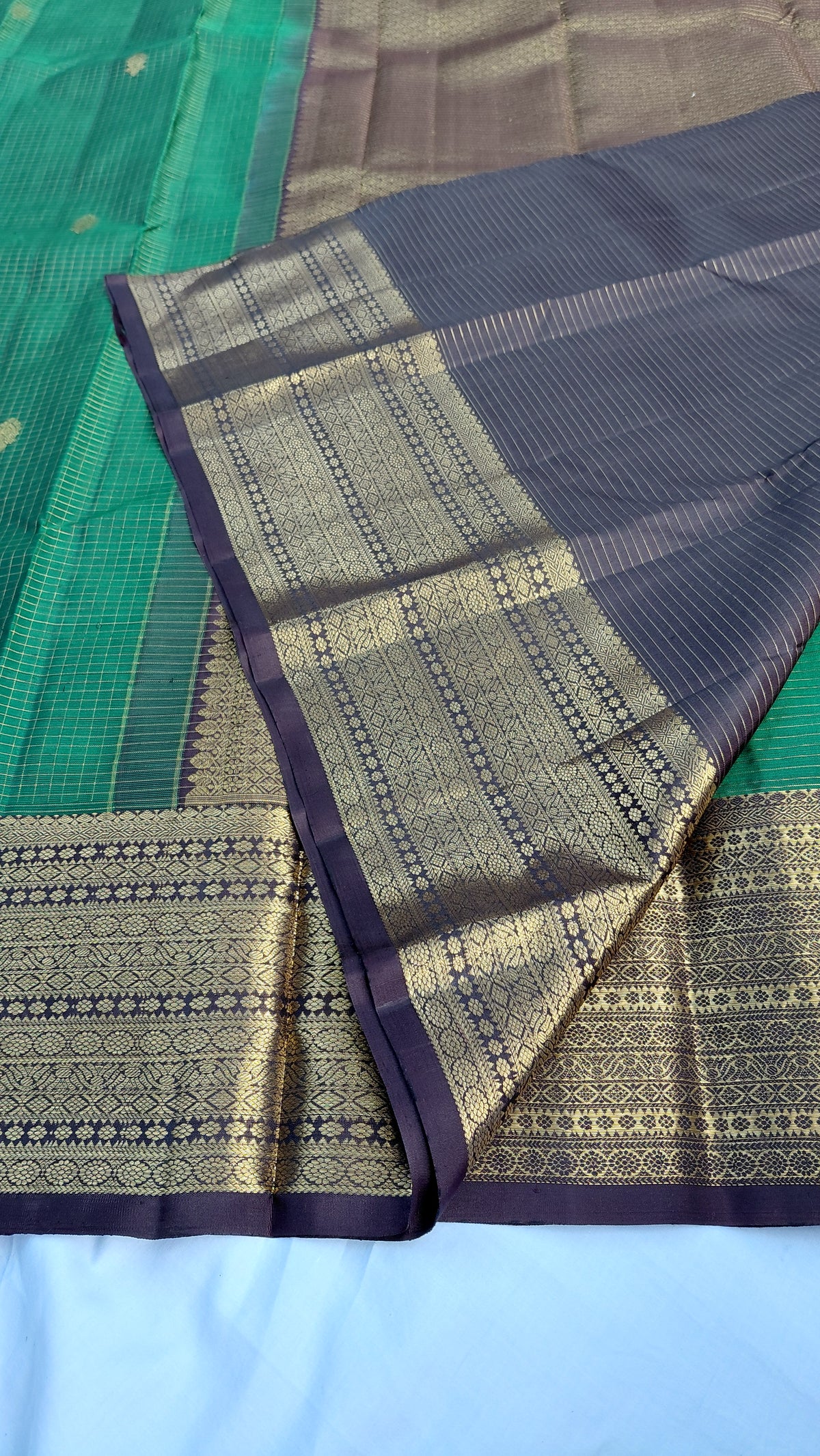 Pure Silk Kanjivaram Heavy Handmade