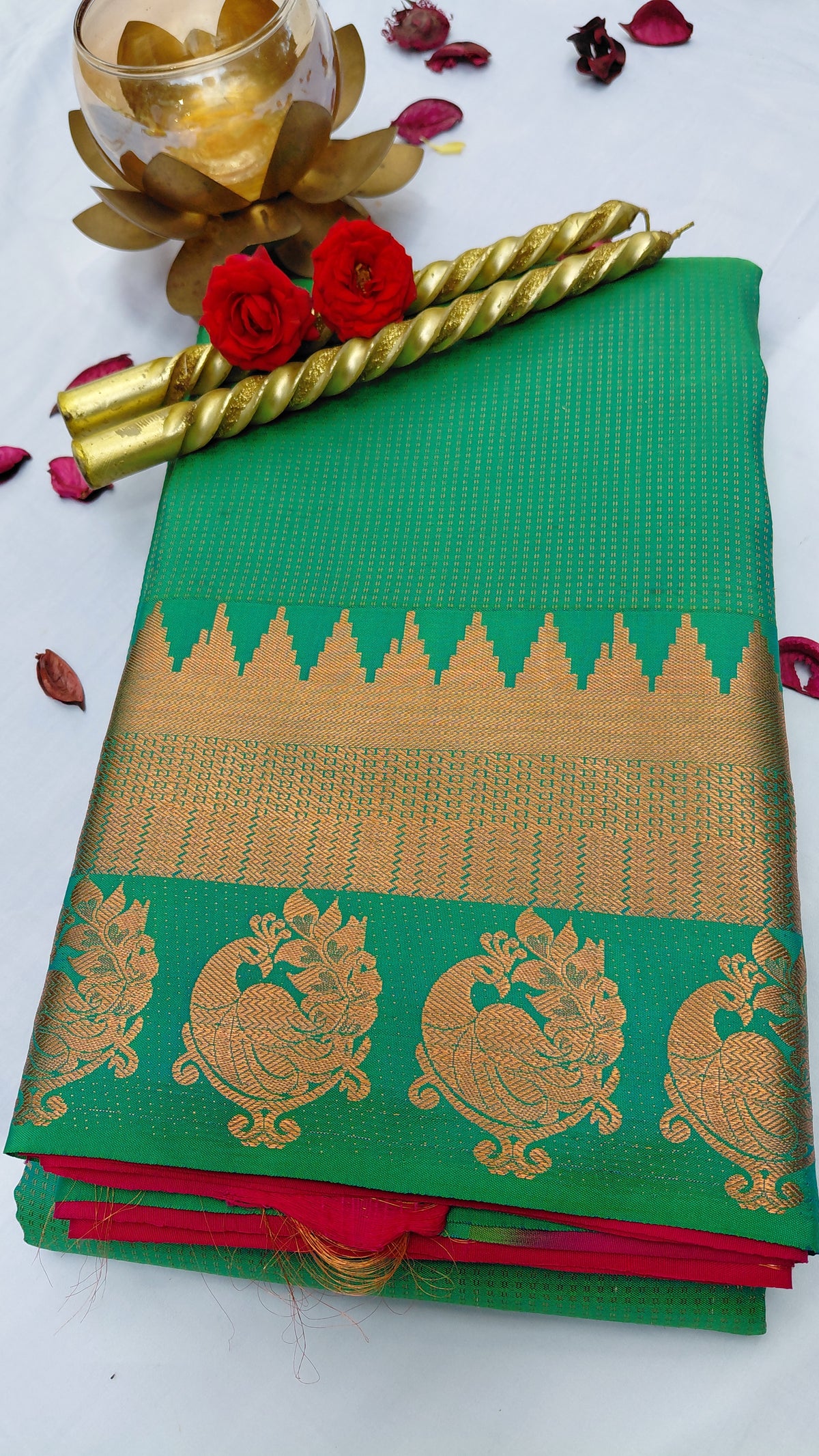Pure Silk Small Dot Kanjivaram
