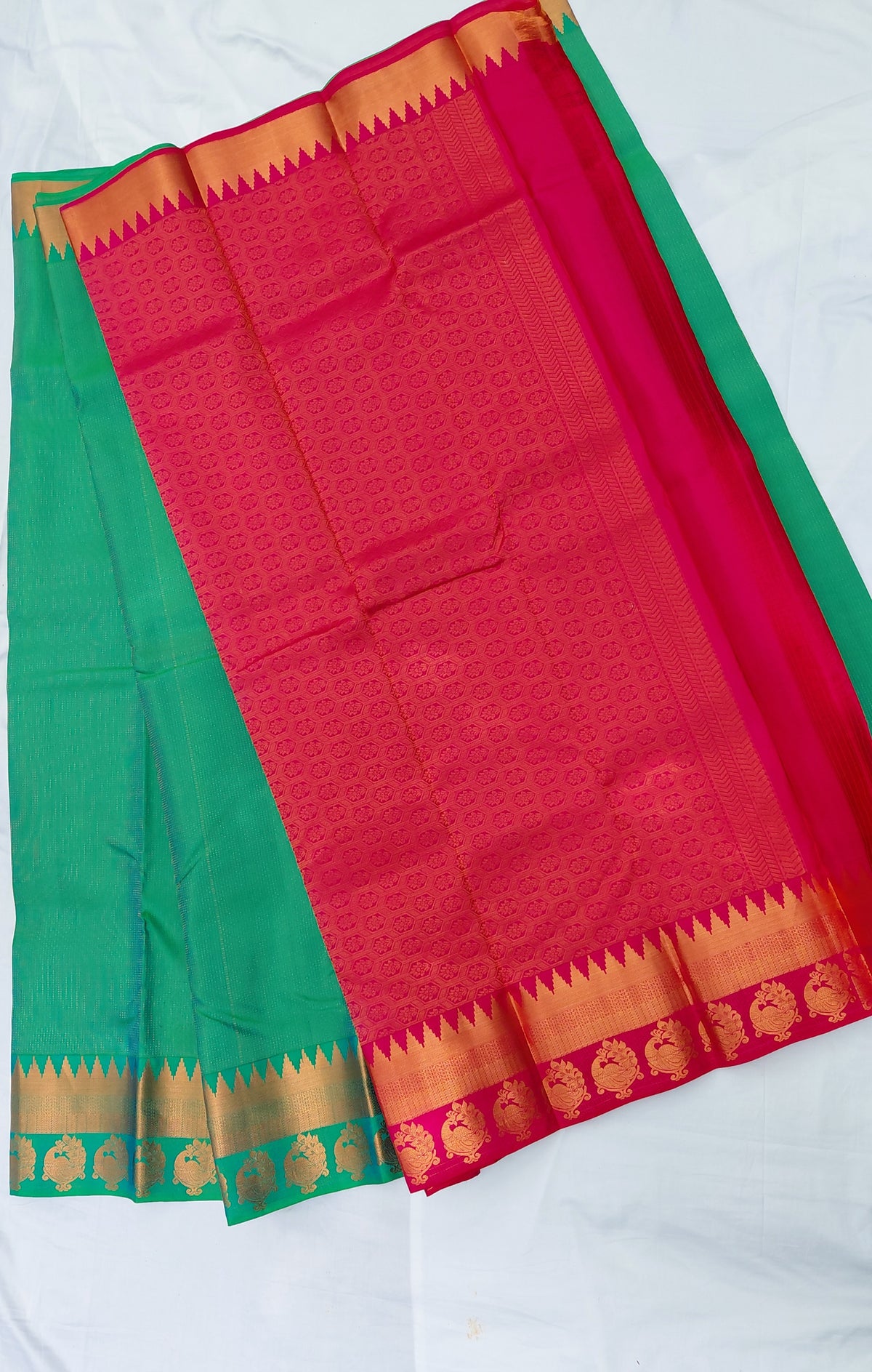 Pure Silk Small Dot Kanjivaram