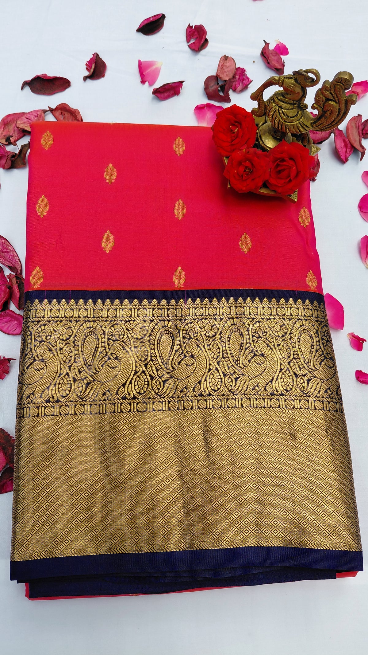 Pink Pure Silk Powerloom Kanjivaram