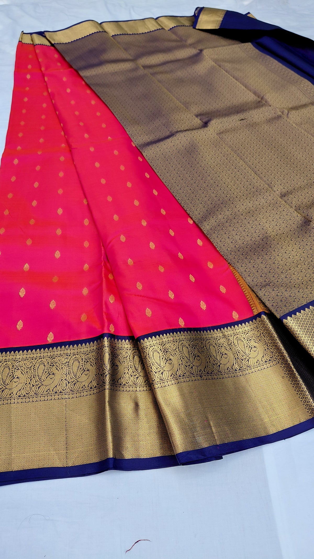 Pink Pure Silk Powerloom Kanjivaram