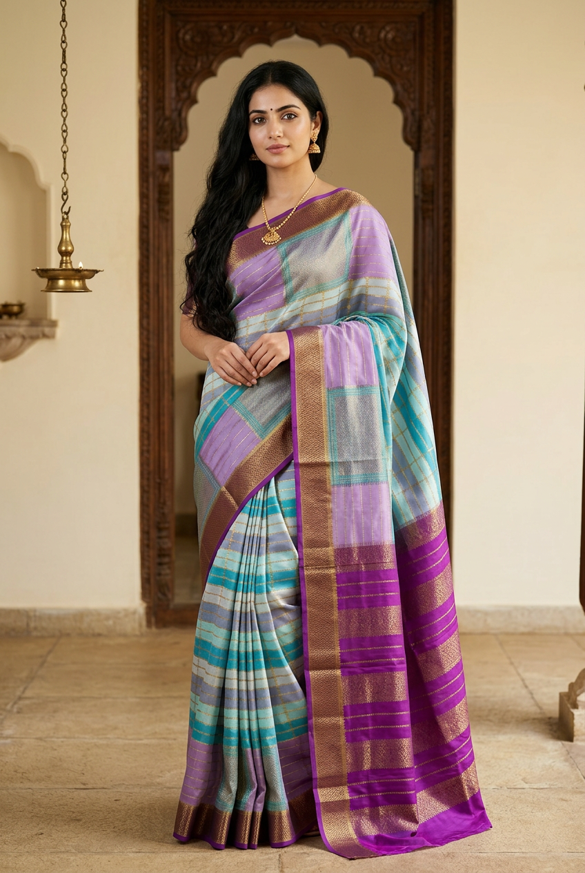 Pure Crepe Multicolour 150 GSM